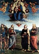 Madonna in Glory with the Child and Saints f PERUGINO, Pietro